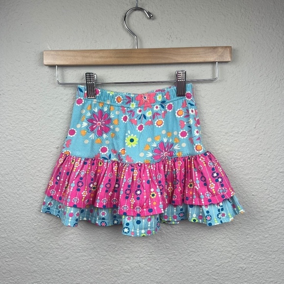 Hanna Anderson Tiered Layered Ruffle Skirt Sz 100CM - Picture 1 of 7